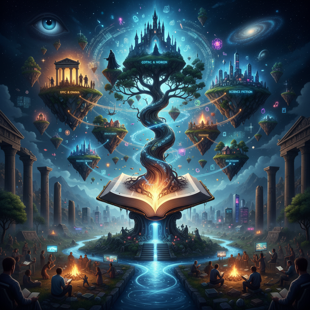 El Universo de la Palabra: Una Guía Exhaustiva de los Géneros Literarios, sus Estilos y Evolución